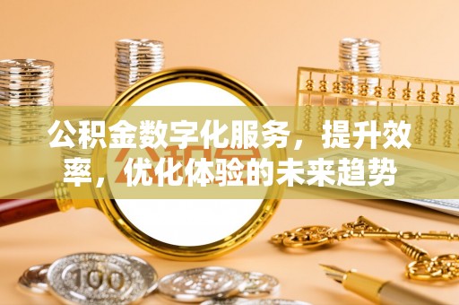 昌平公积金数字化服务，提升效率，优化体验的未来趋势
